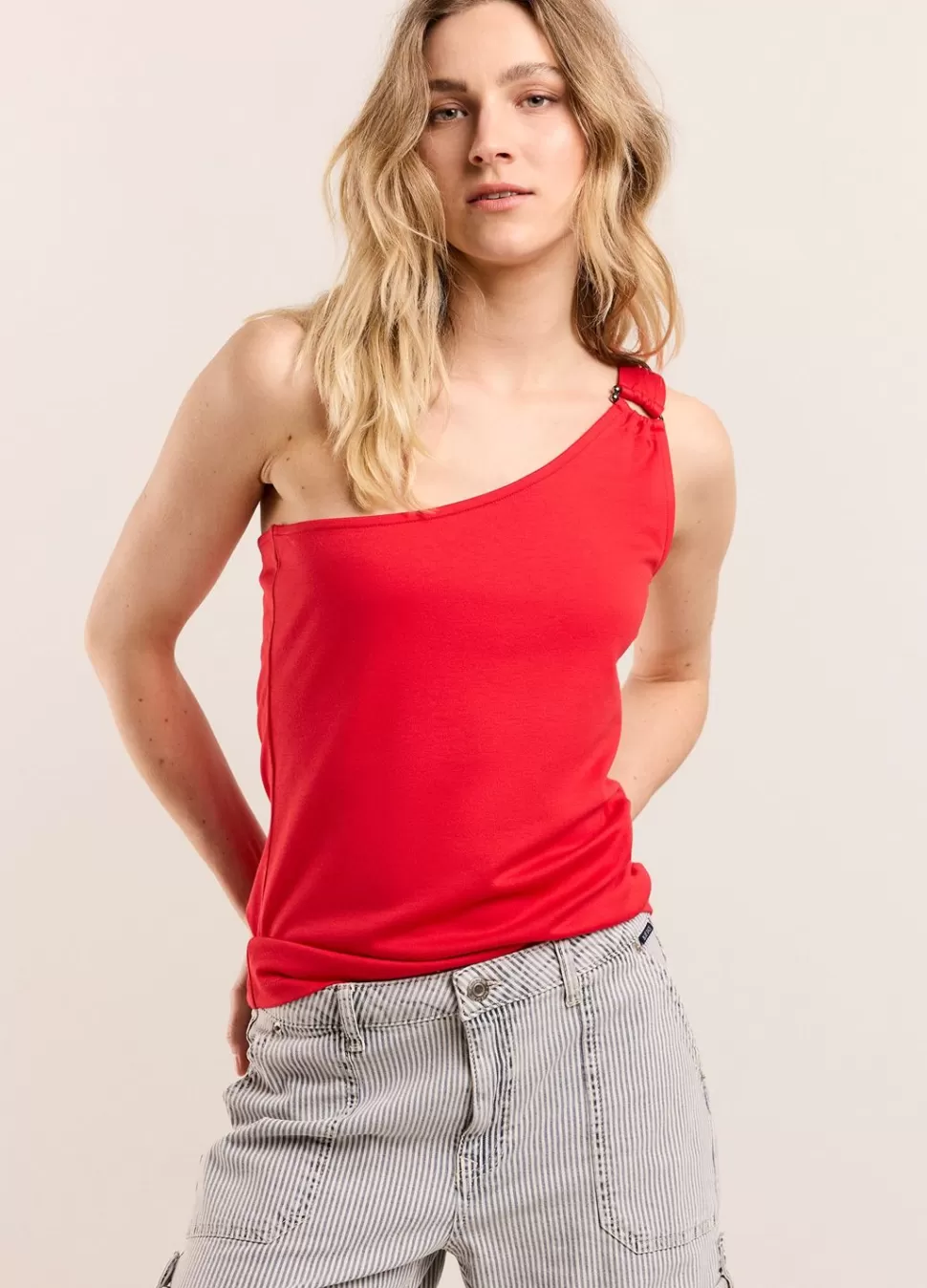 Summum Woman Asymmetrisch Singlet | Vrouwen Tops & T-Shirts