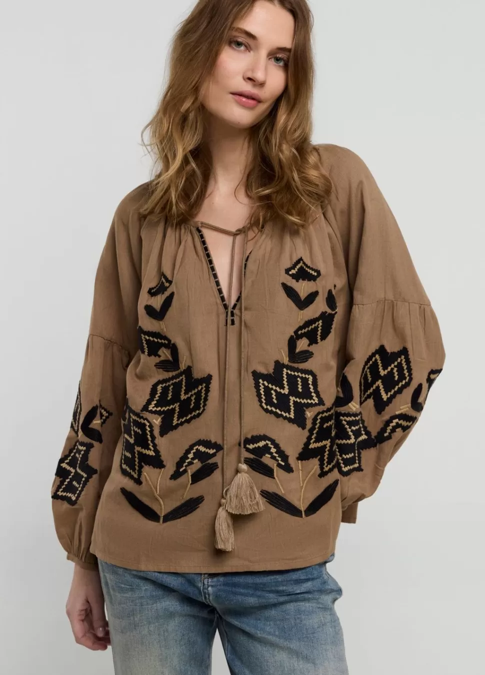 Summum Woman Blouse In Linnenmix | Vrouwen Blouses