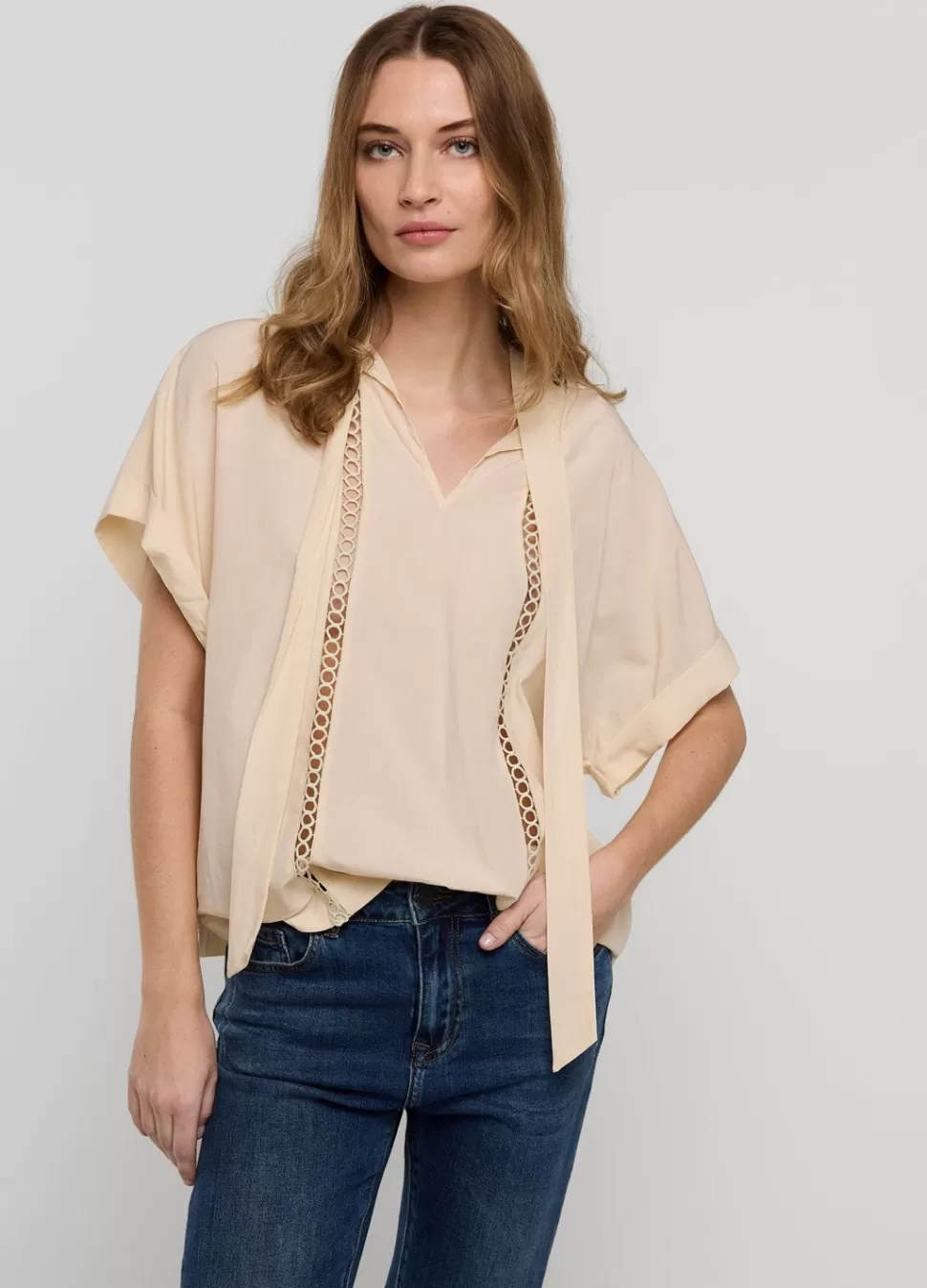 Summum Woman Bow Tie Top | Vrouwen Tops & T-Shirts