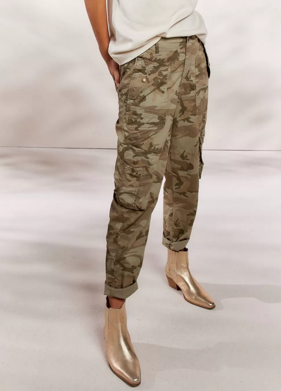 Summum Woman Camouflage Cargobroek | Vrouwen Broeken & Jumpsuits