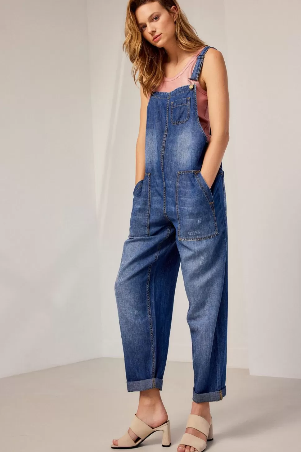 Summum Woman Denim Dungaree | Vrouwen Broeken & Jumpsuits