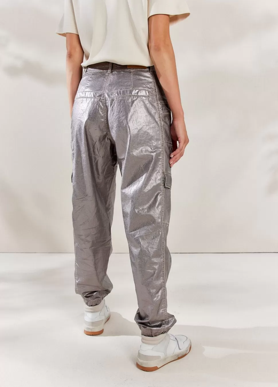 Summum Woman Foil Print Cargo | Vrouwen Broeken & Jumpsuits