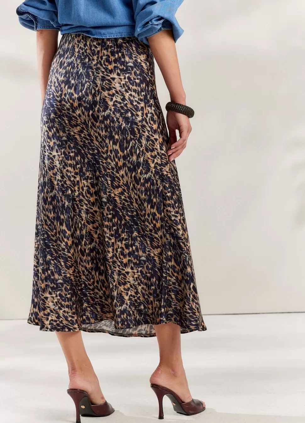 Summum Woman Halflange Rok Animalprint | Vrouwen Rokken