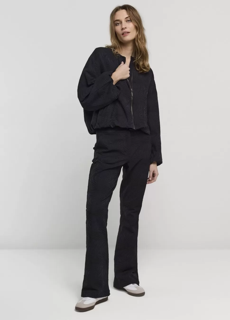 Summum Woman Jacquard Flared Broek | Vrouwen Broeken & Jumpsuits