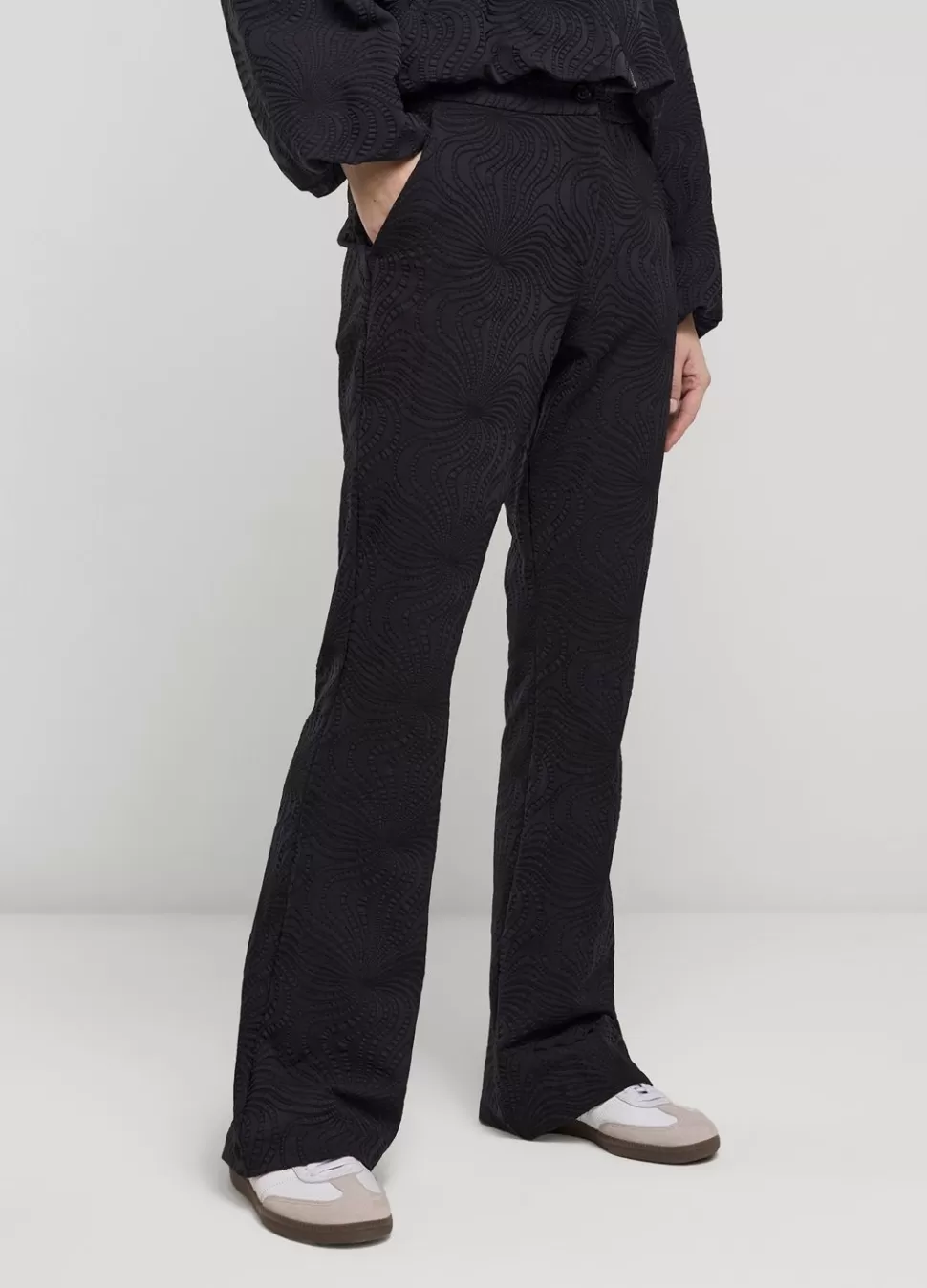 Summum Woman Jacquard Flared Broek | Vrouwen Broeken & Jumpsuits