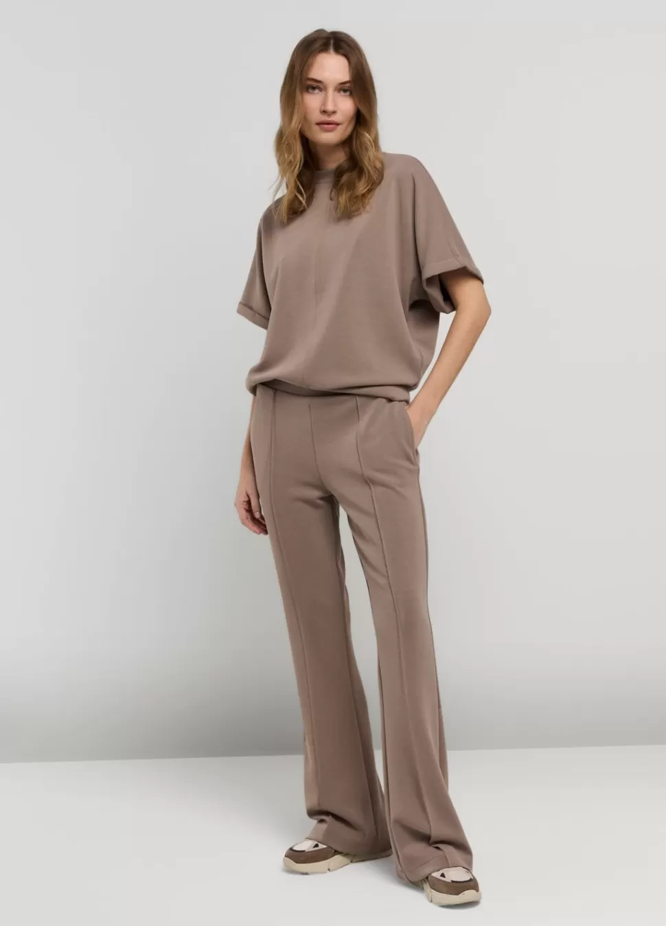 Summum Woman Jersey Wijdepijpenbroek | Vrouwen Broeken & Jumpsuits