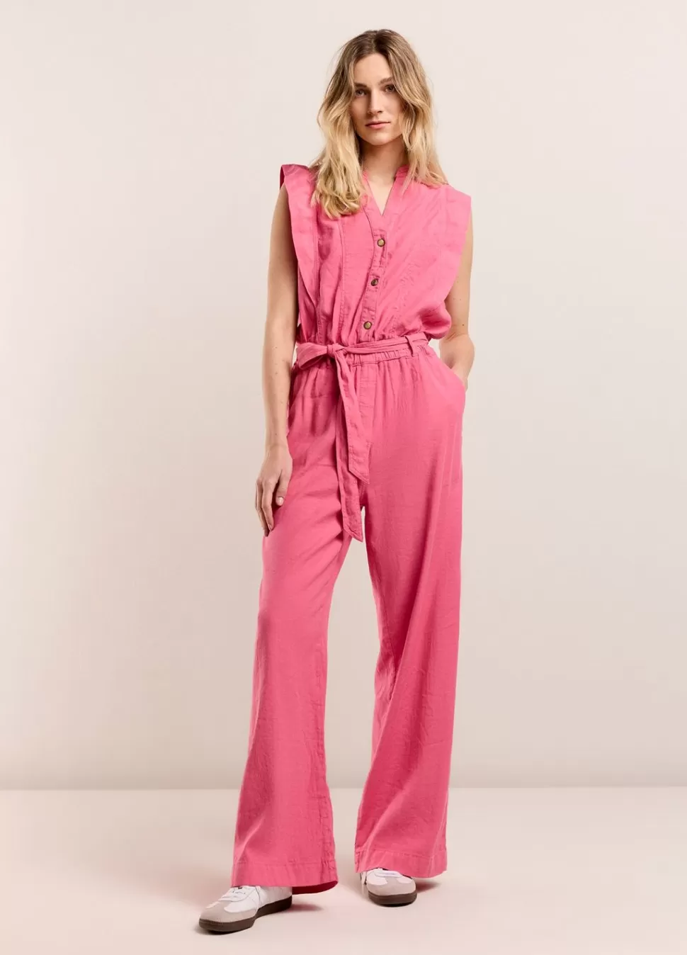 Summum Woman Katoen-Linnen Jumpsuit | Vrouwen Broeken & Jumpsuits