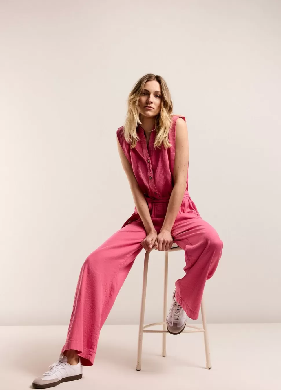 Summum Woman Katoen-Linnen Jumpsuit | Vrouwen Broeken & Jumpsuits