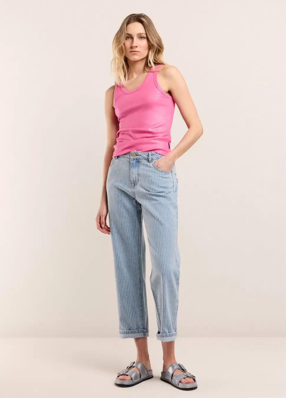 Summum Woman Lasercut 5-Pocket Denim | Vrouwen Broeken & Jumpsuits