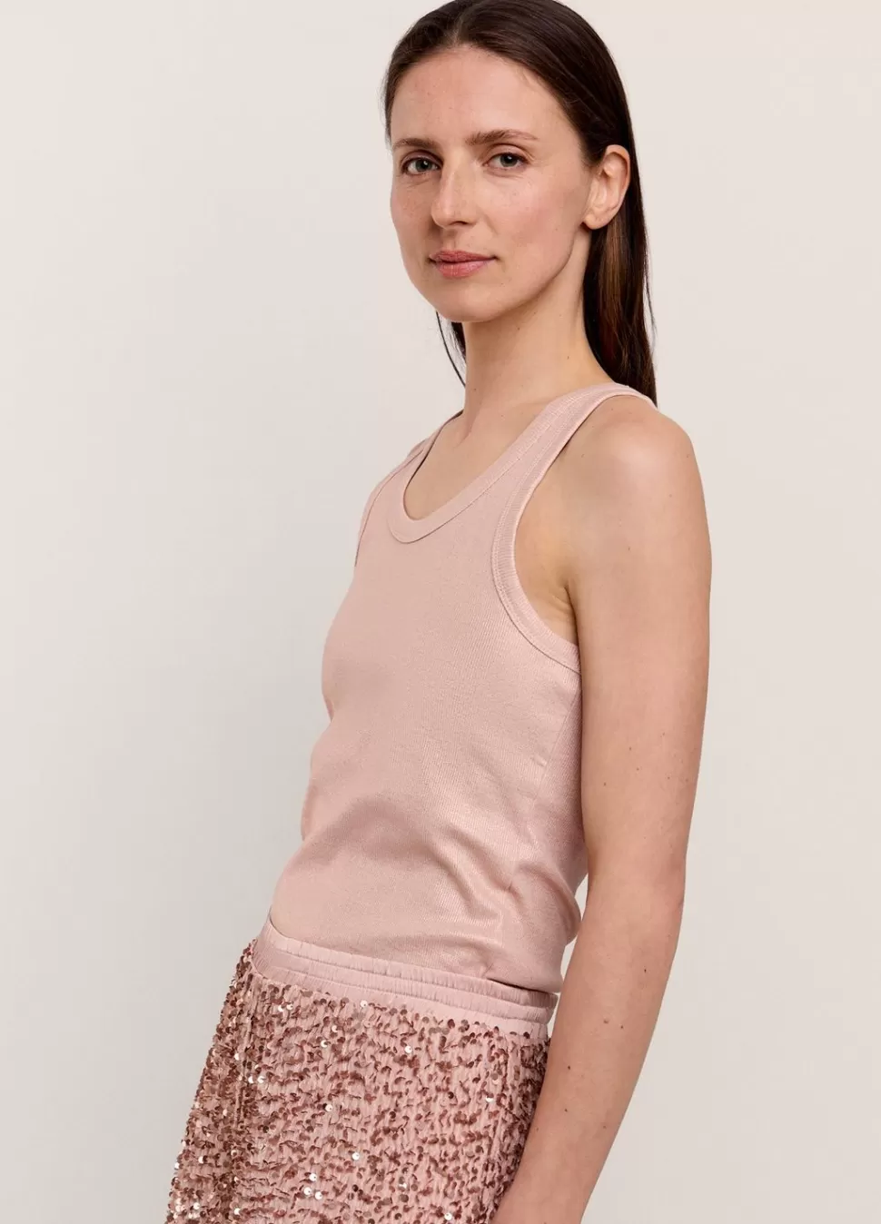 Summum Woman Rib Tanktop | Vrouwen Tops & T-Shirts