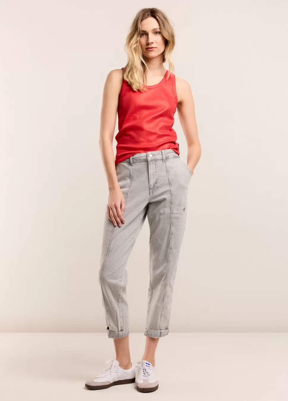 Summum Woman Rib Tanktop | Vrouwen Tops & T-Shirts