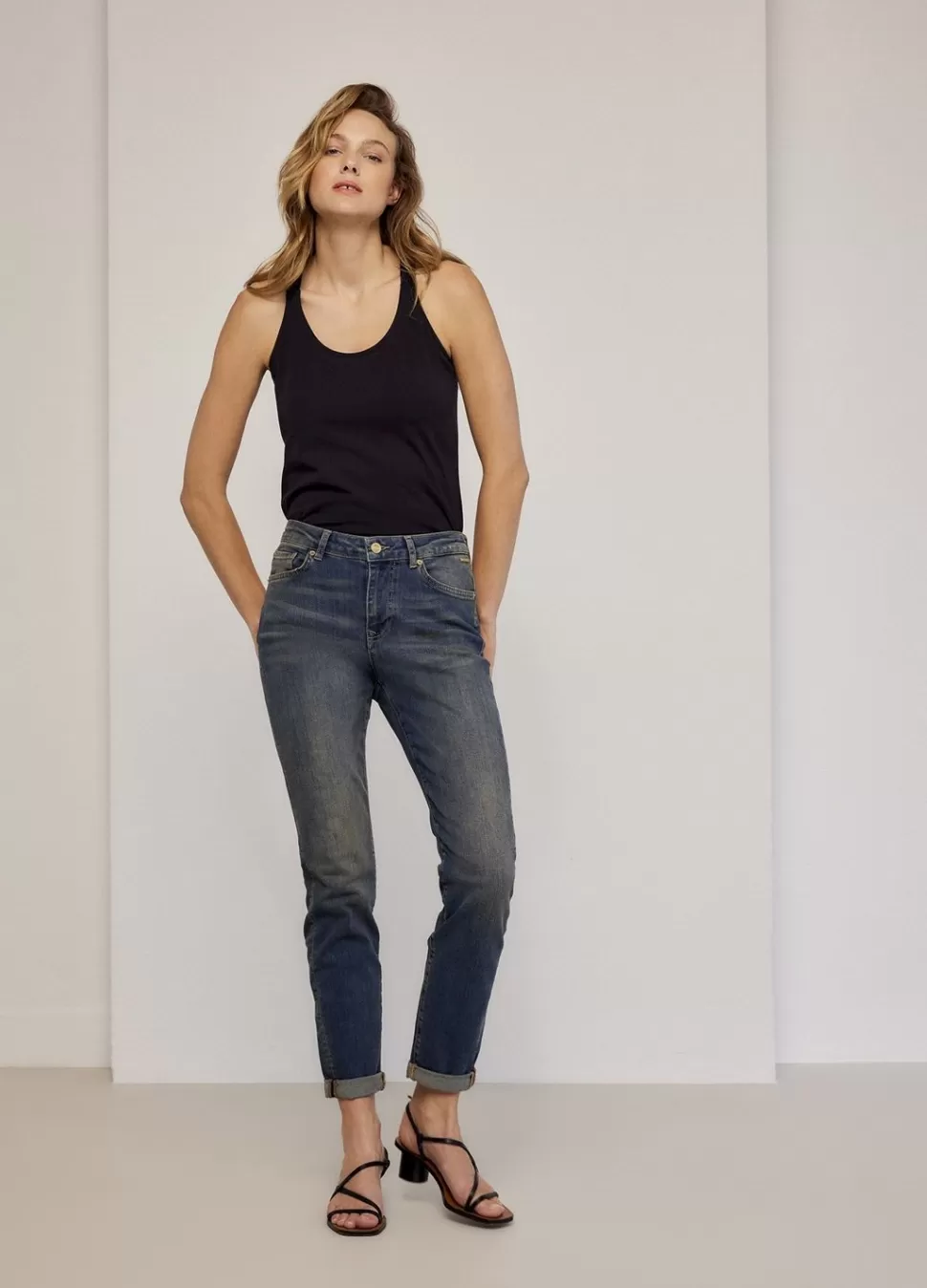 Summum Woman Skinny Blue Daze Nova | Vrouwen Broeken & Jumpsuits