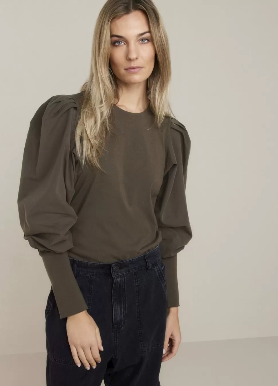 Summum Woman Top Met Opvallende Mouw | Vrouwen Tops & T-Shirts