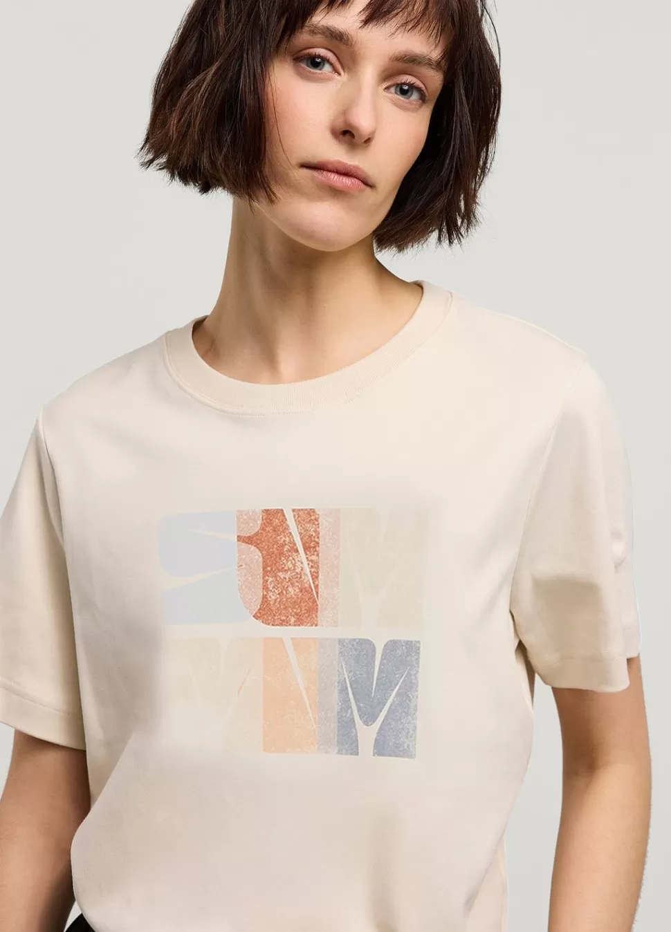 Summum Woman T-Shirt Met Artwork Print | Vrouwen Tops & T-Shirts